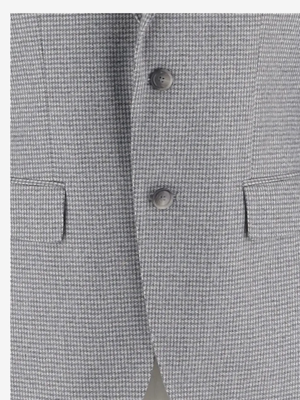 BOSS Blazer met pied-de-poule print Grijs