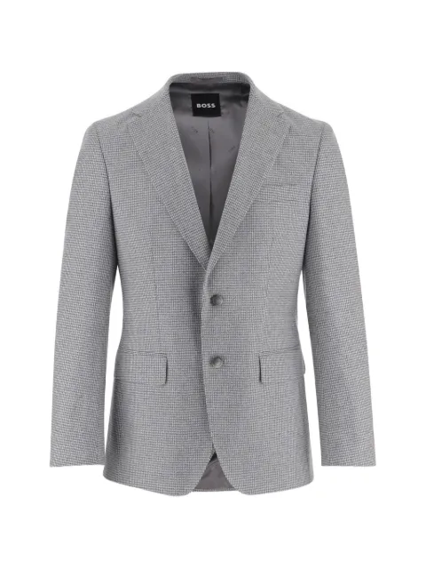 BOSS houndstooth single-breasted blazer