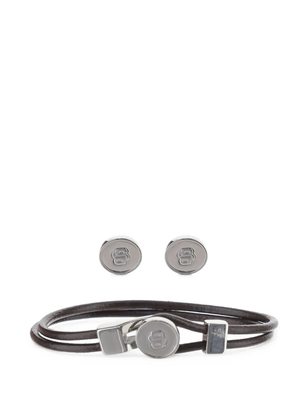 BOSS bracelet and cufflinks set - Argento