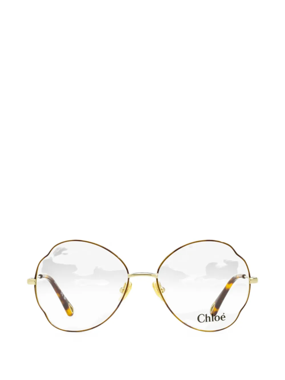 Chloé Eyewear scalloped round-frame glasses
