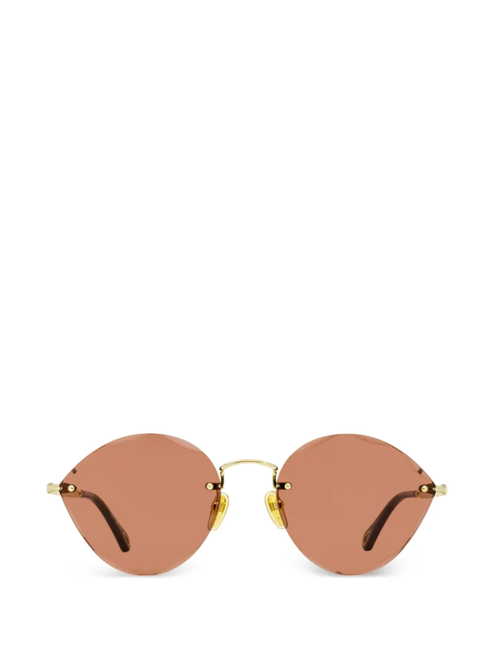 Chloé Eyewear geometric-frame rimless sunglasses