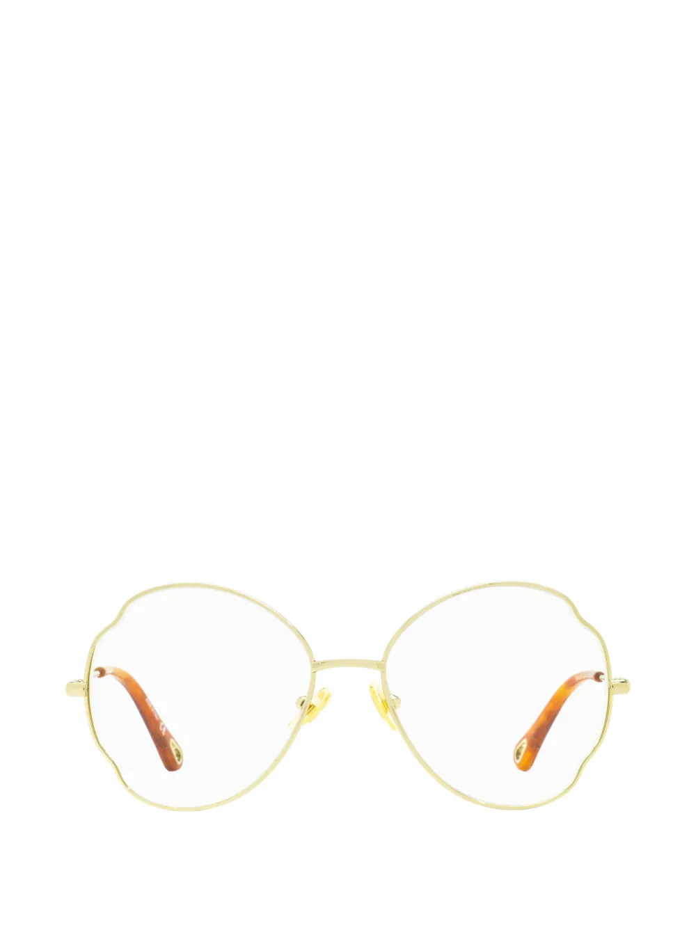 Chloé Eyewear scalloped round-frame glasses