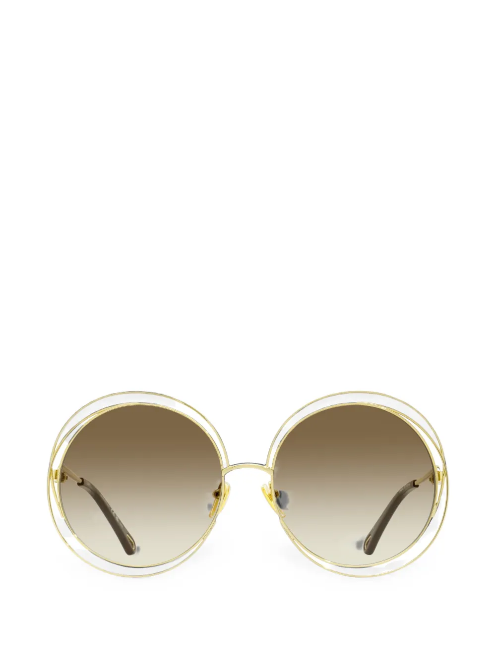 Chloé Eyewear Carlina round-frame sunglasses - Oro