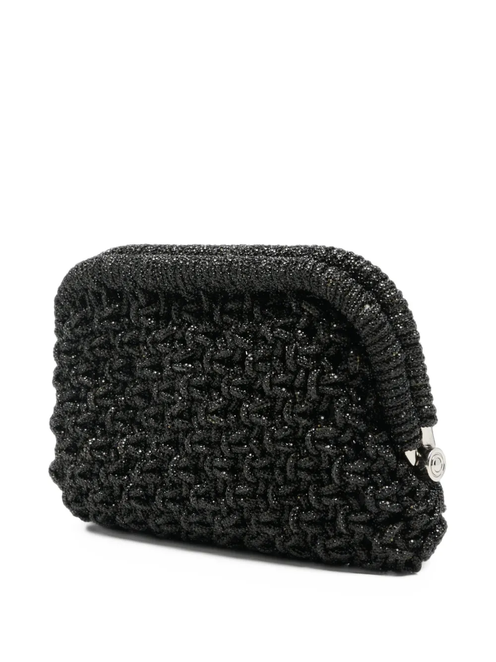 TWENTY FOURHAITCH Kaira clutch Zwart