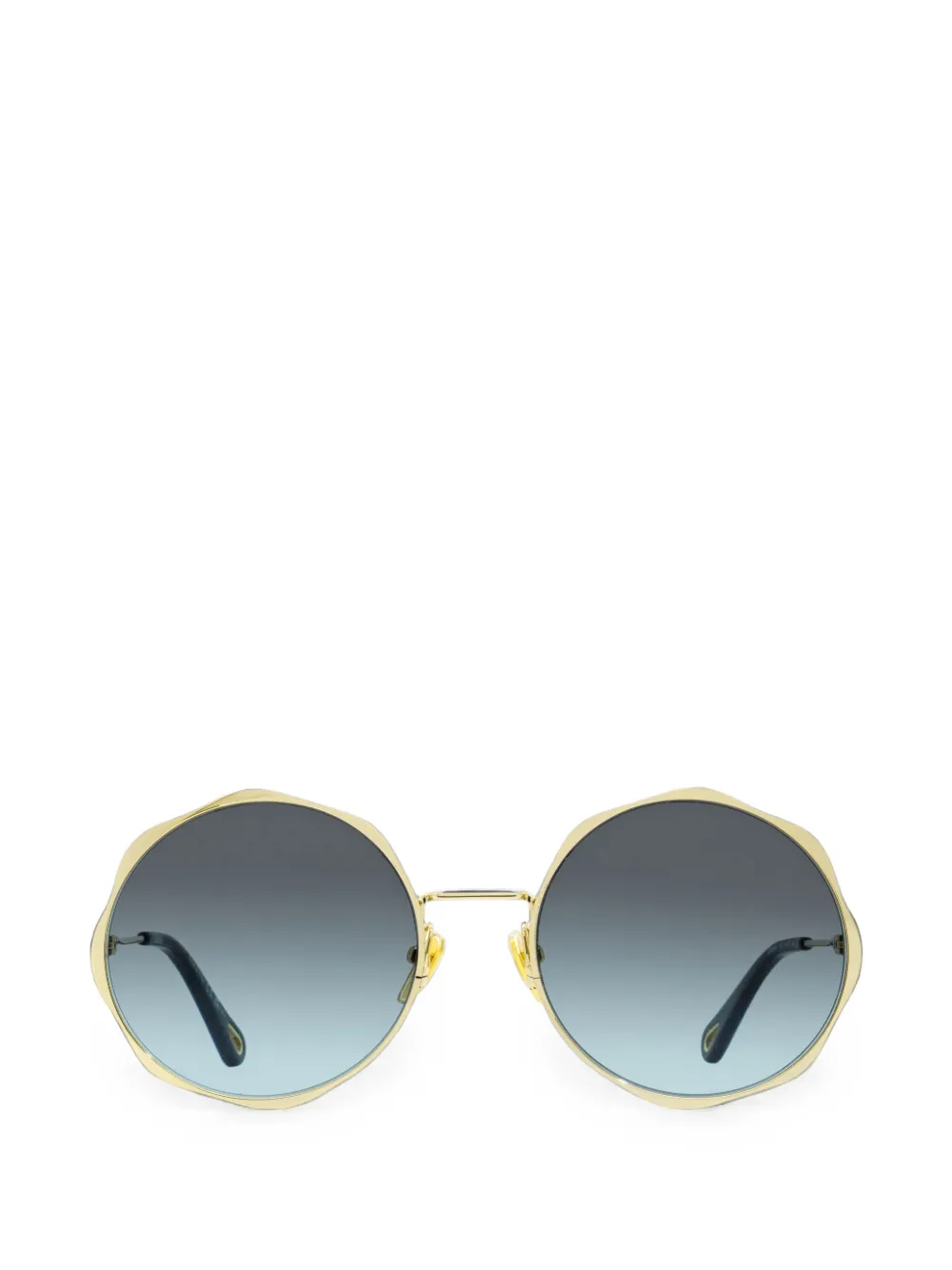 Chloé Eyewear scalloped round-frame sunglasses · One Size