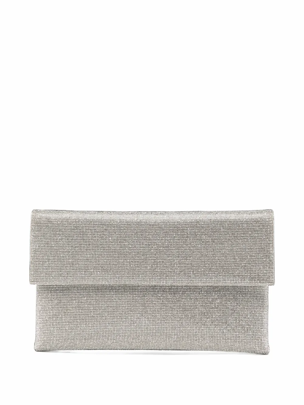 TWENTY FOURHAITCH crystal-embellished envelope shoulder bag - Argento