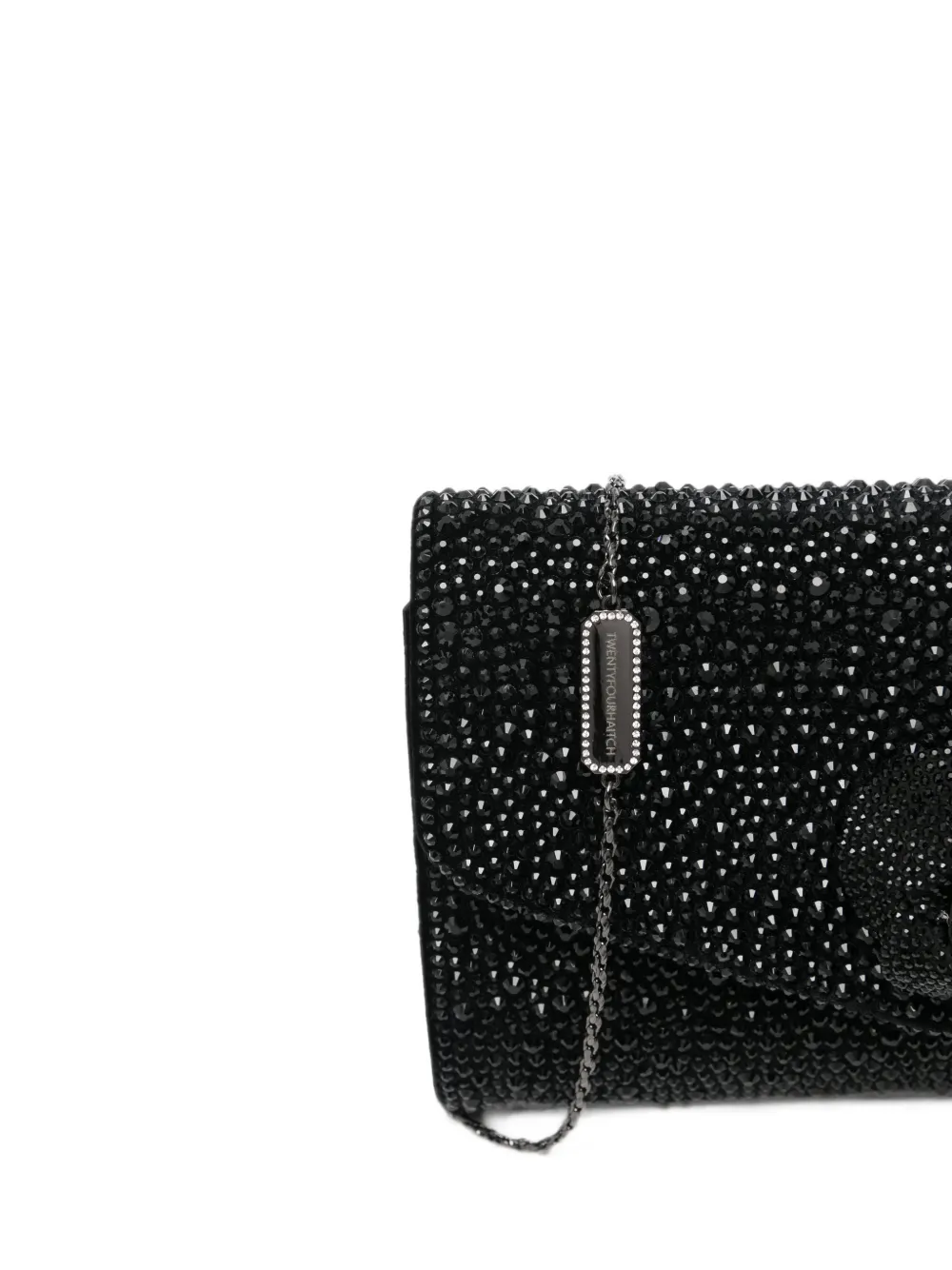 TWENTY FOURHAITCH Asilea clutch Zwart