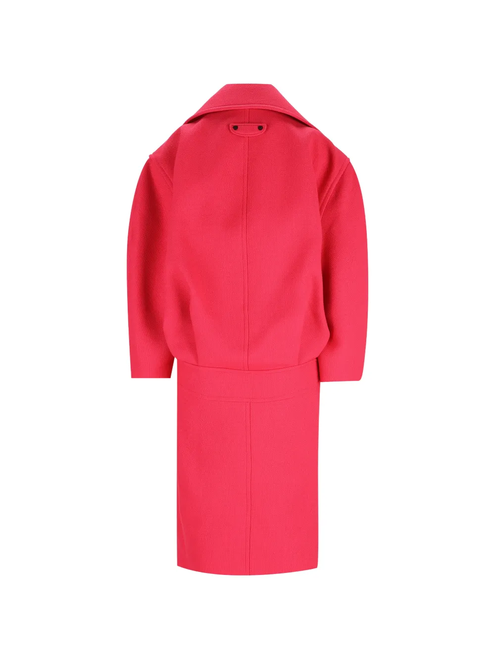 Balenciaga double-breasted wool coat Roze