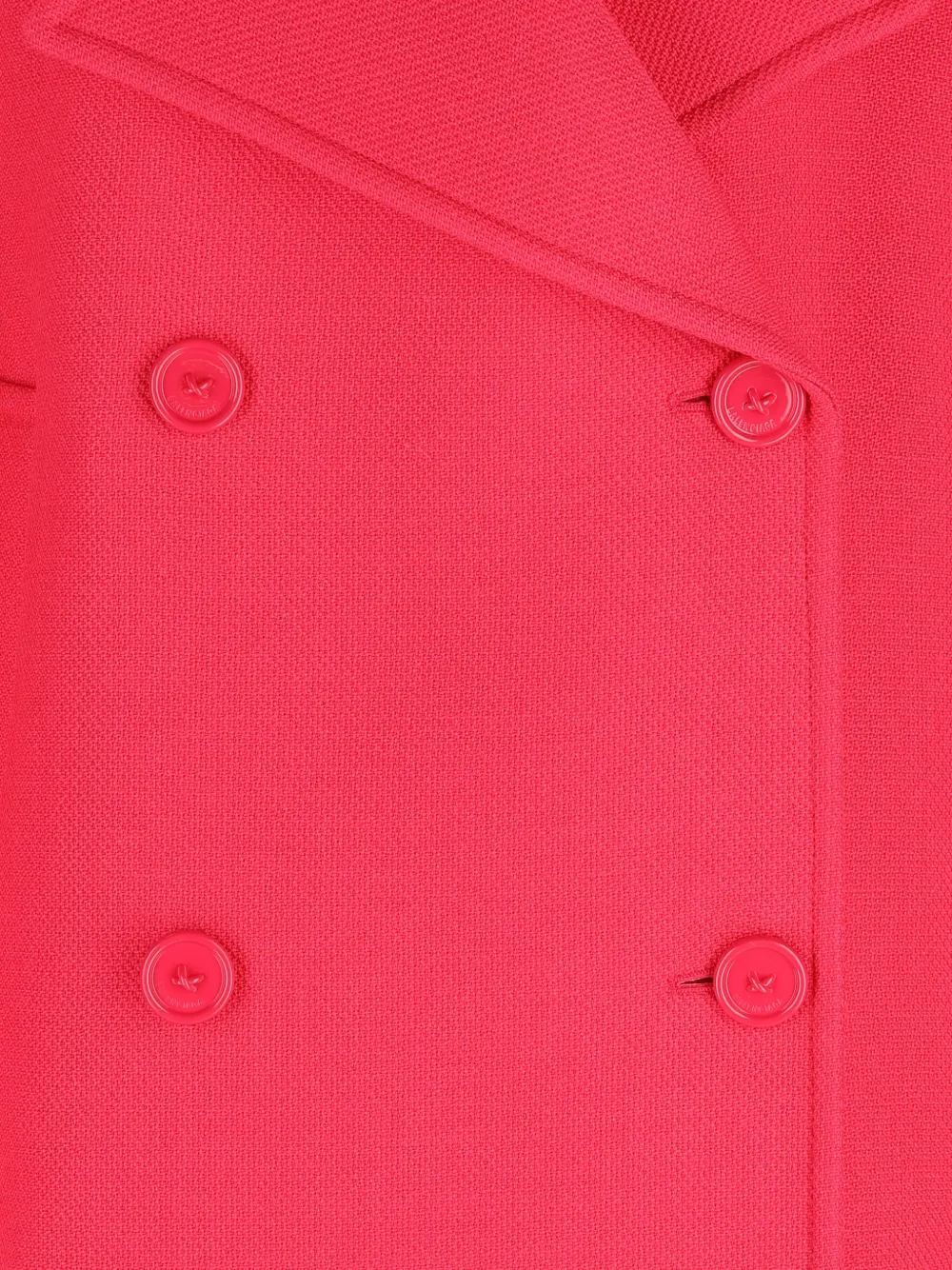 Balenciaga double-breasted wool coat Roze