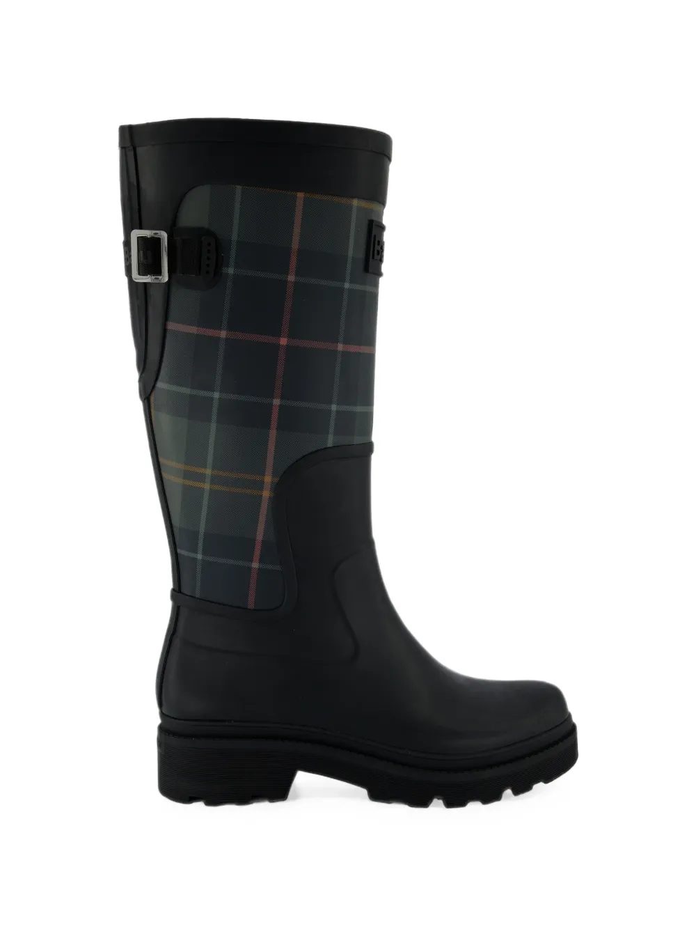 Barbour Dena tartan-panel boots