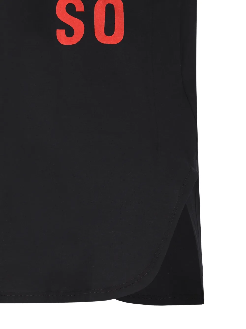 FENDI logo-print V-neck T-shirt Zwart