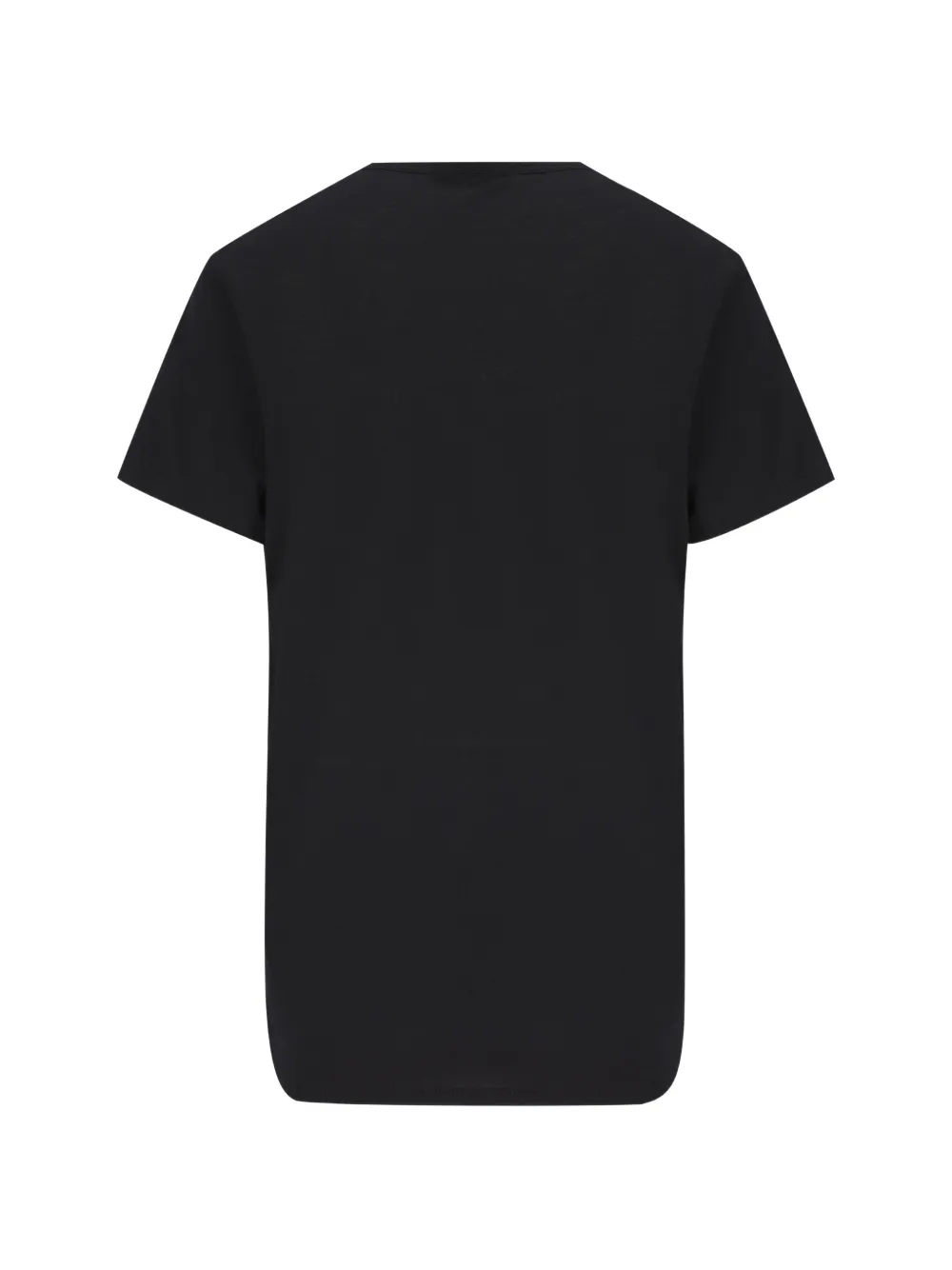 FENDI logo-print V-neck T-shirt Zwart