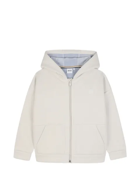BOSS Kidswear zip-up hoodie