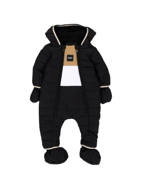 BOSS Kidswear quilted hooded snowsuit