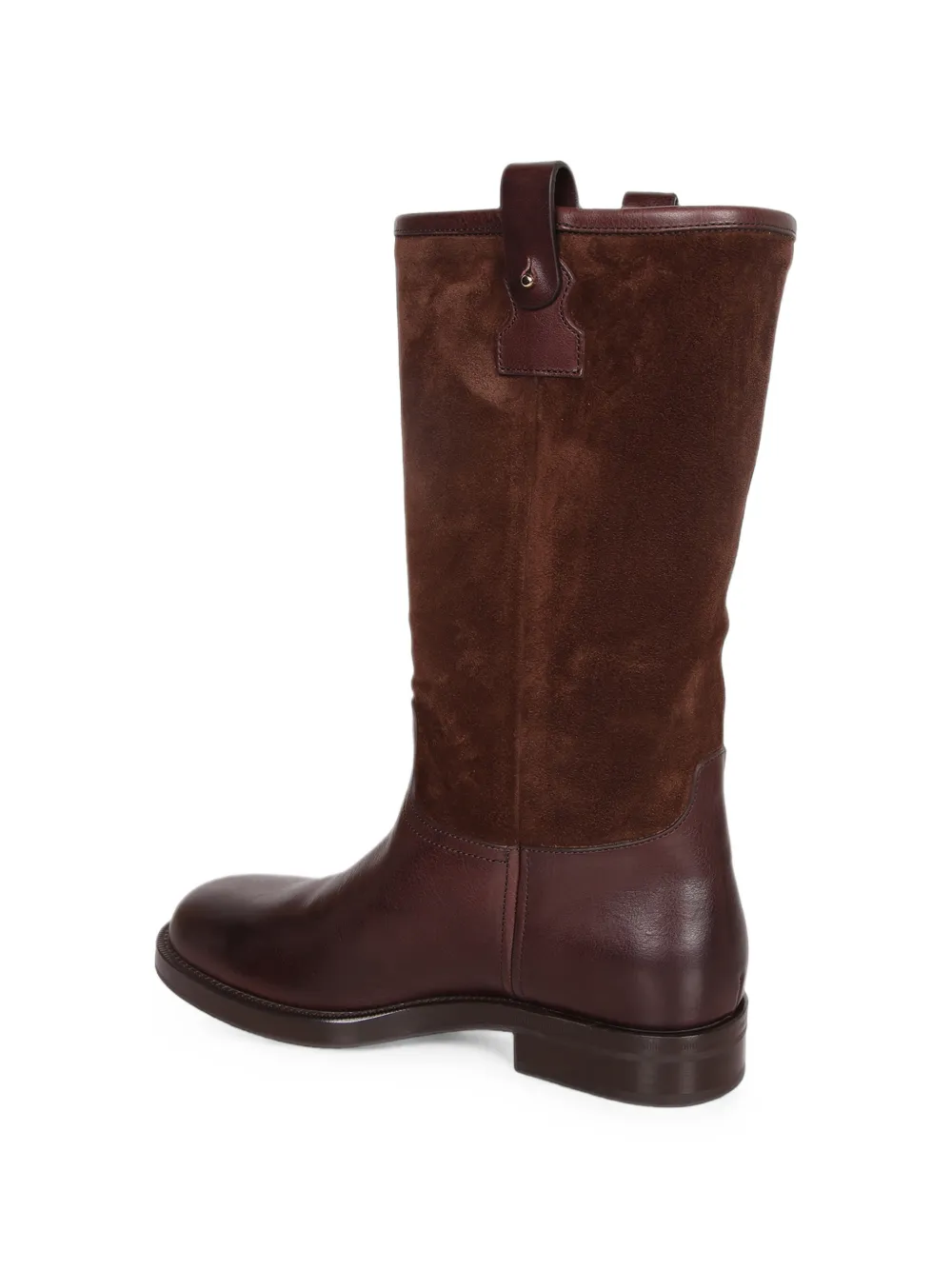 Church's suede-panelled leather boots Bruin