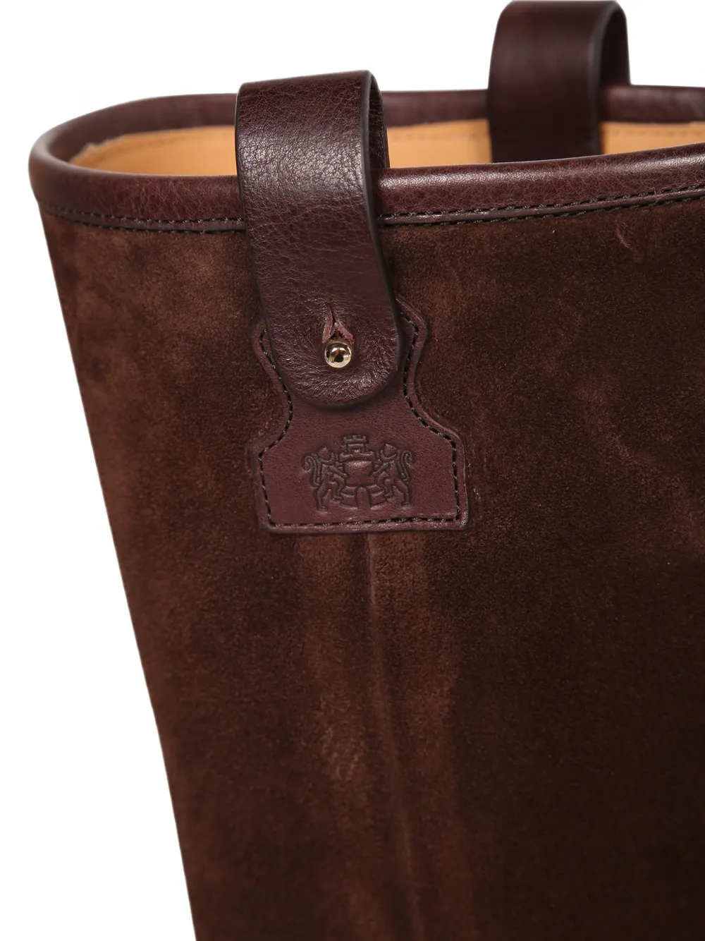 Church's suede-panelled leather boots Bruin