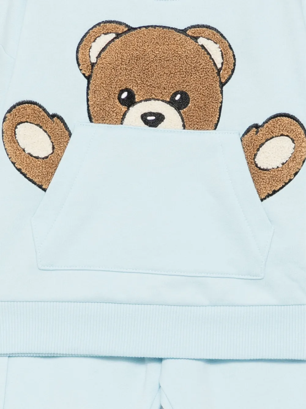 Moschino Kids Trainingspak met teddybeerprint Blauw