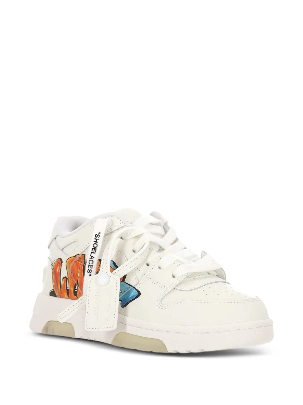 Off-White Kids baskets à imprimé graffiti - Blanc Off-White Kids baskets à imprimé graffiti - Blanc