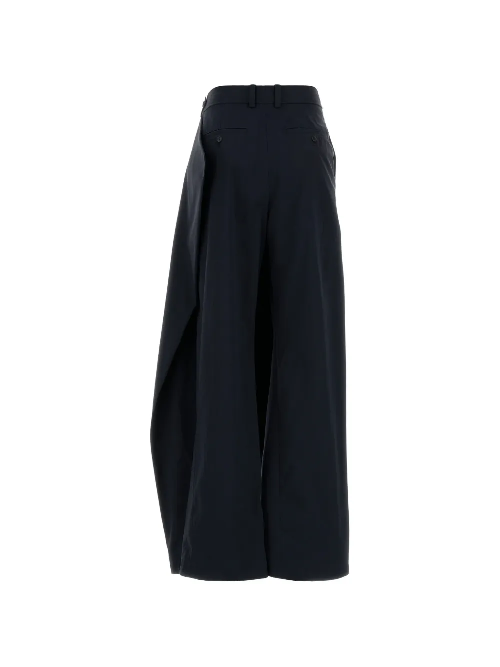 JW Anderson Gedrapeerde broek met wijde pijpen Blauw