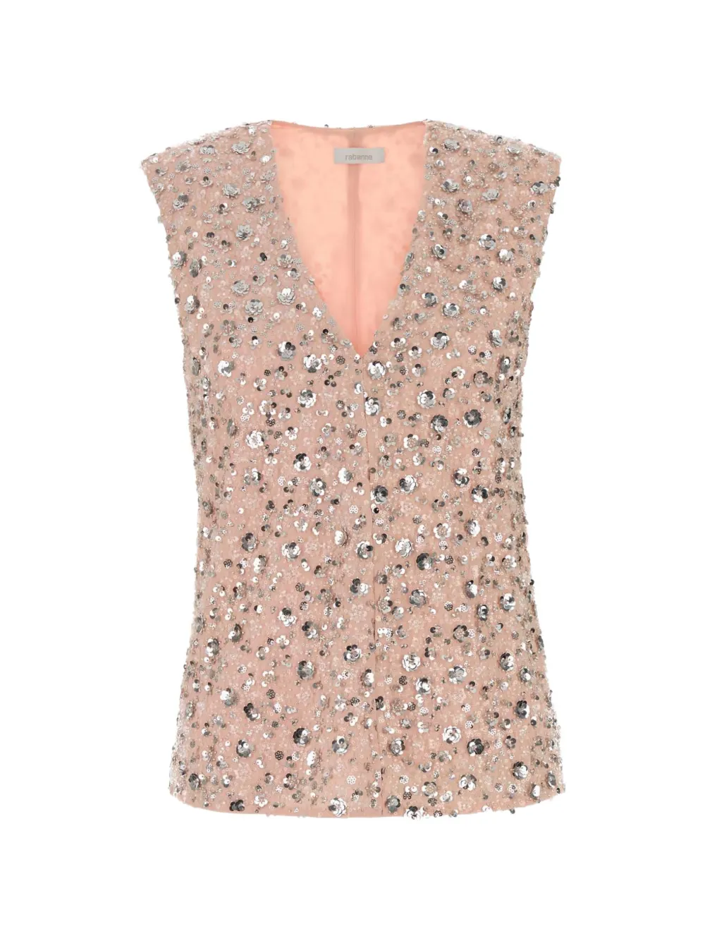 Rabanne sequin-embellished top - Rosa