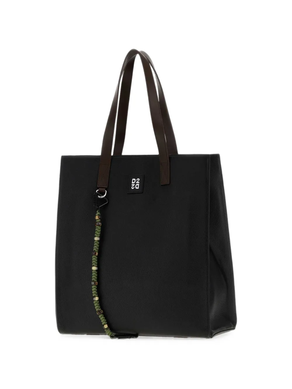 DSQUARED2 Shopper met gevlochten band en logo-patch Zwart