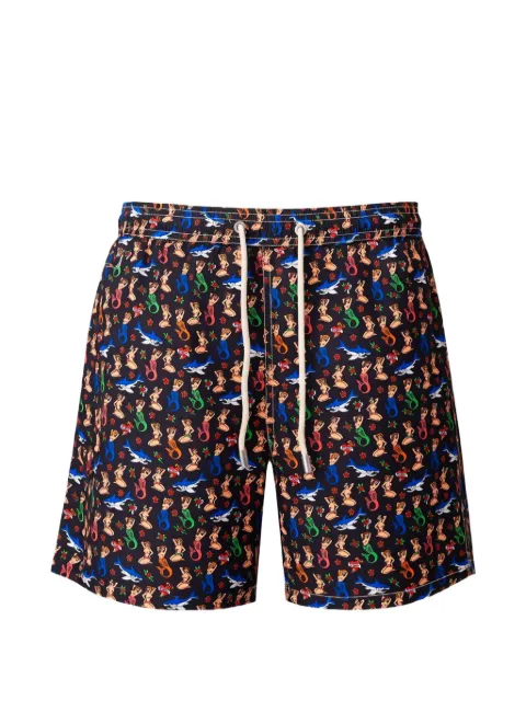 MC2 Saint Barth Lighting Siren Tattoo-print swim shorts