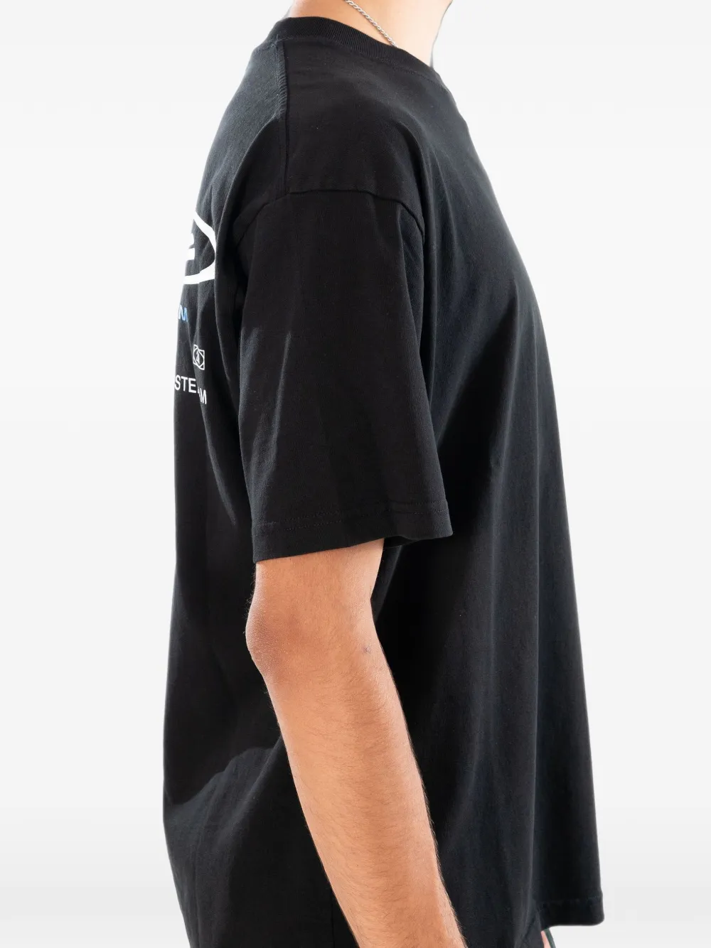 NEW AMSTERDAM Sharper T-shirt met logo-print Zwart