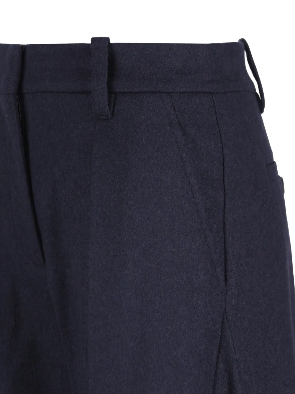 Brunello Cucinelli Plooibroek met wijde pijpen Blauw
