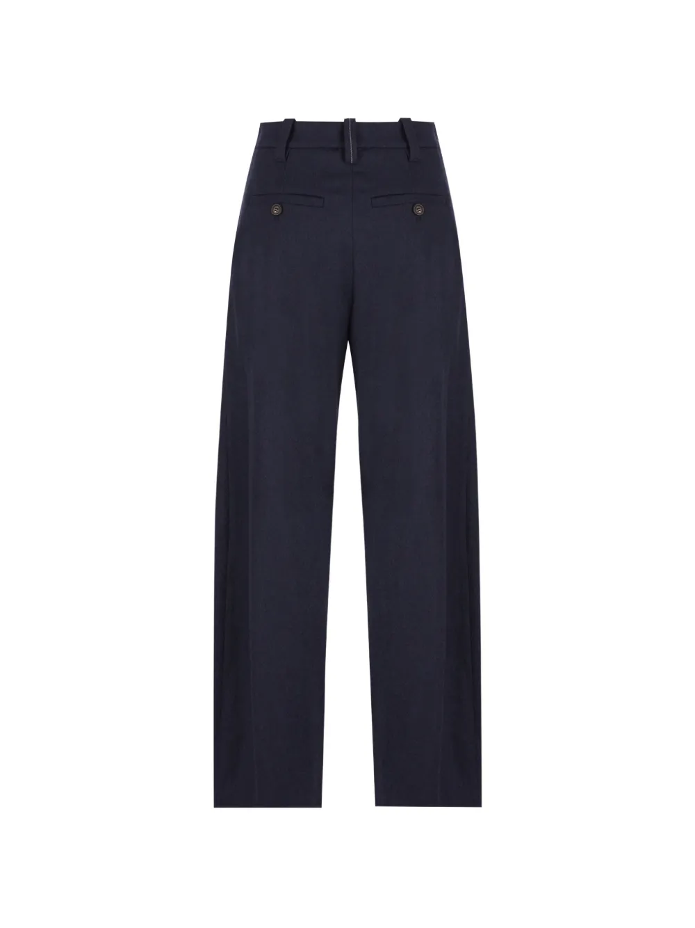 Brunello Cucinelli Plooibroek met wijde pijpen Blauw