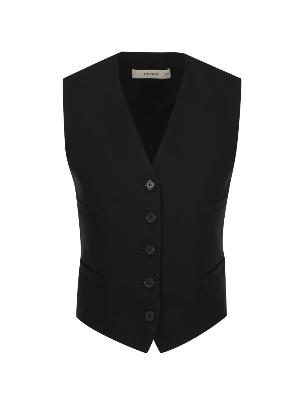 FENDI V-neck sleeveless waistcoat