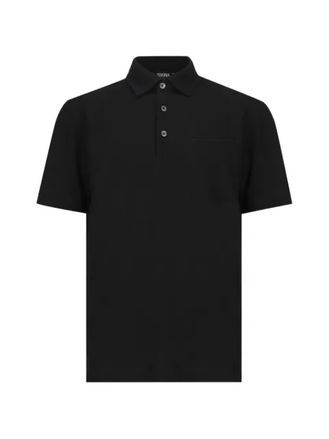 Zegna polo con bolsillo en el pecho