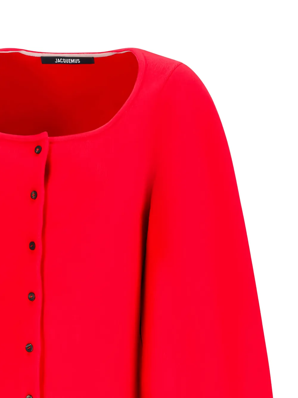 Jacquemus The Tempo vest met diepe ronde hals Rood