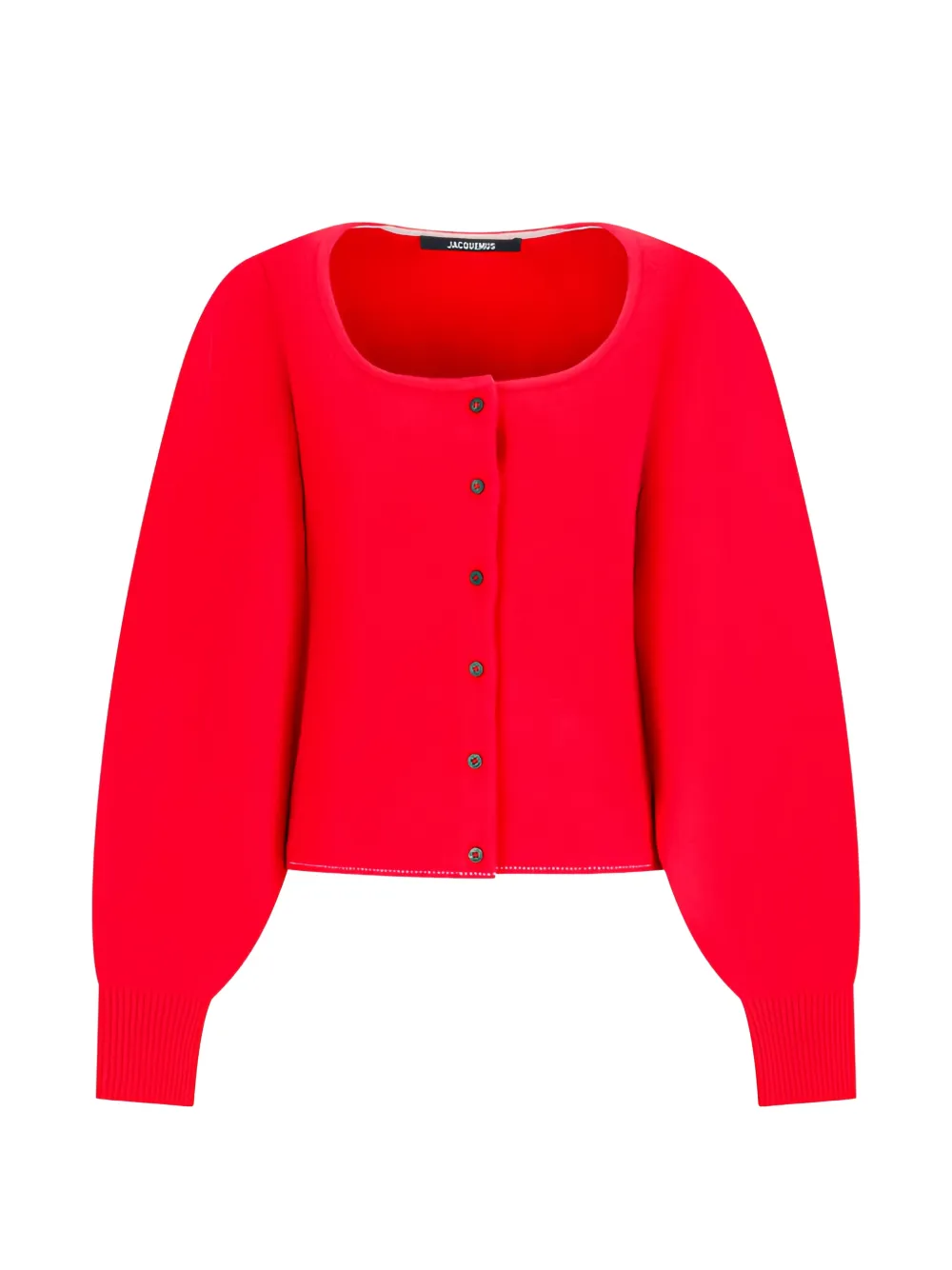 Jacquemus The Tempo scoop-neck cardigan - Rosso