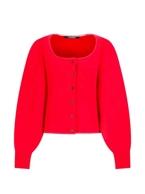 Jacquemus button-up scoop-neck cardigan