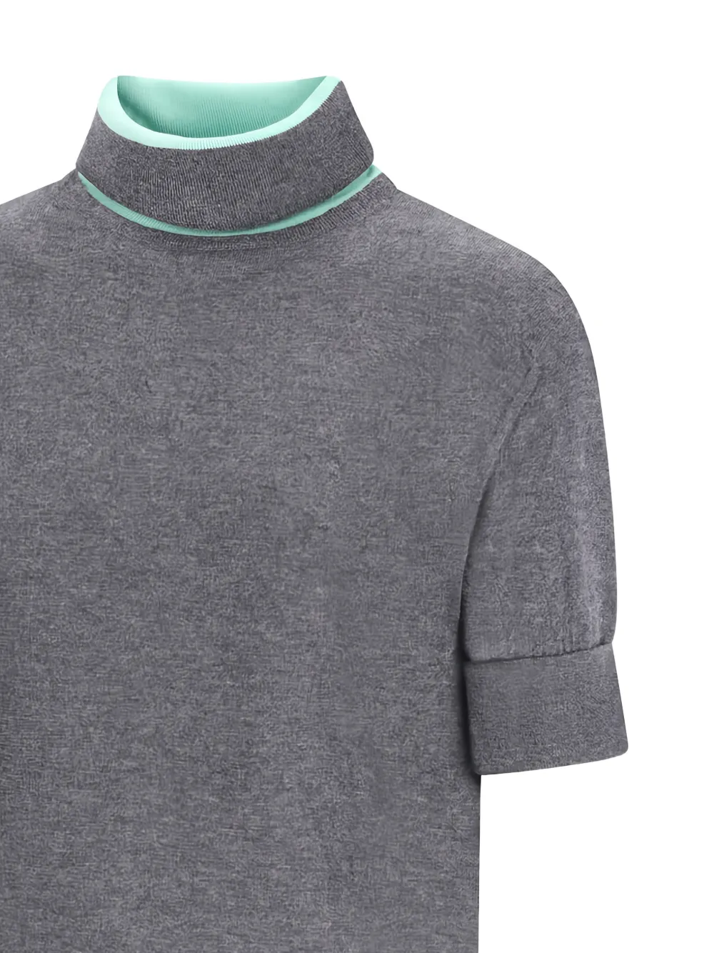 Jacquemus The Pablo knit short-sleeve cashmere sweater Grijs