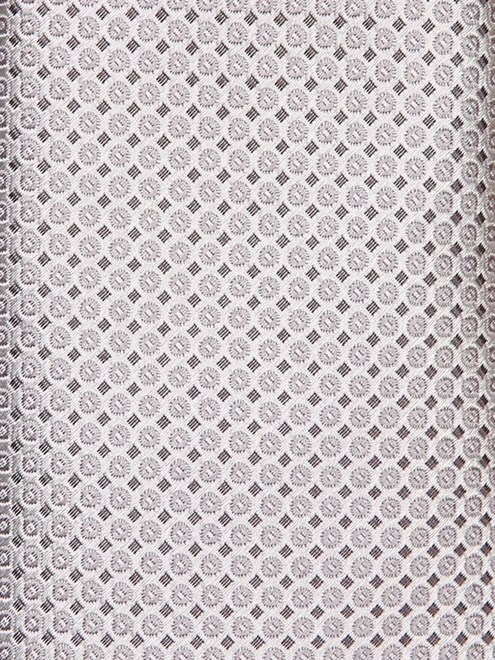 Canali Stropdas met jacquard Wit