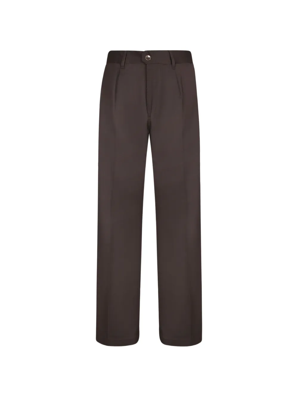 Incotex pleated straight-leg trousers - Marron