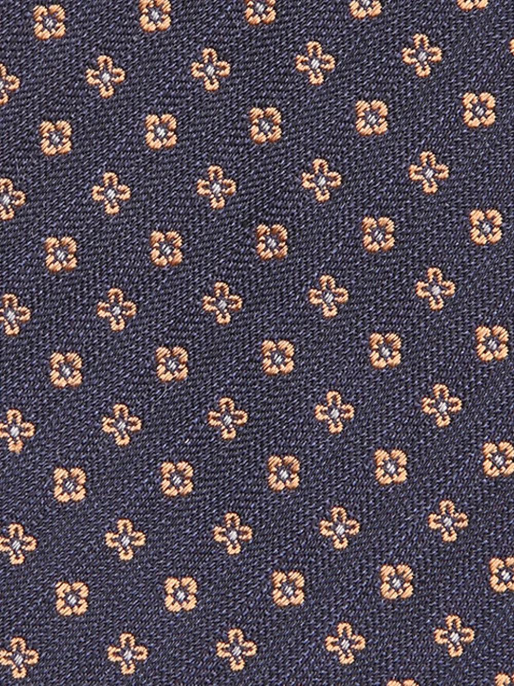 Canali Stropdas met bloemen jacquard Blauw