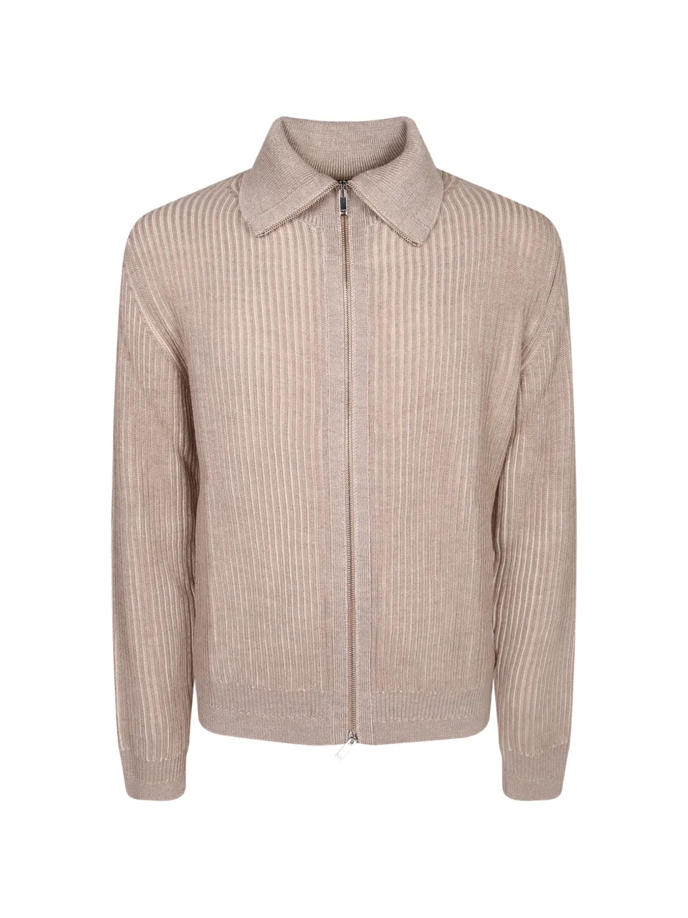 Zanone ribbed-knit zip-up cardigan