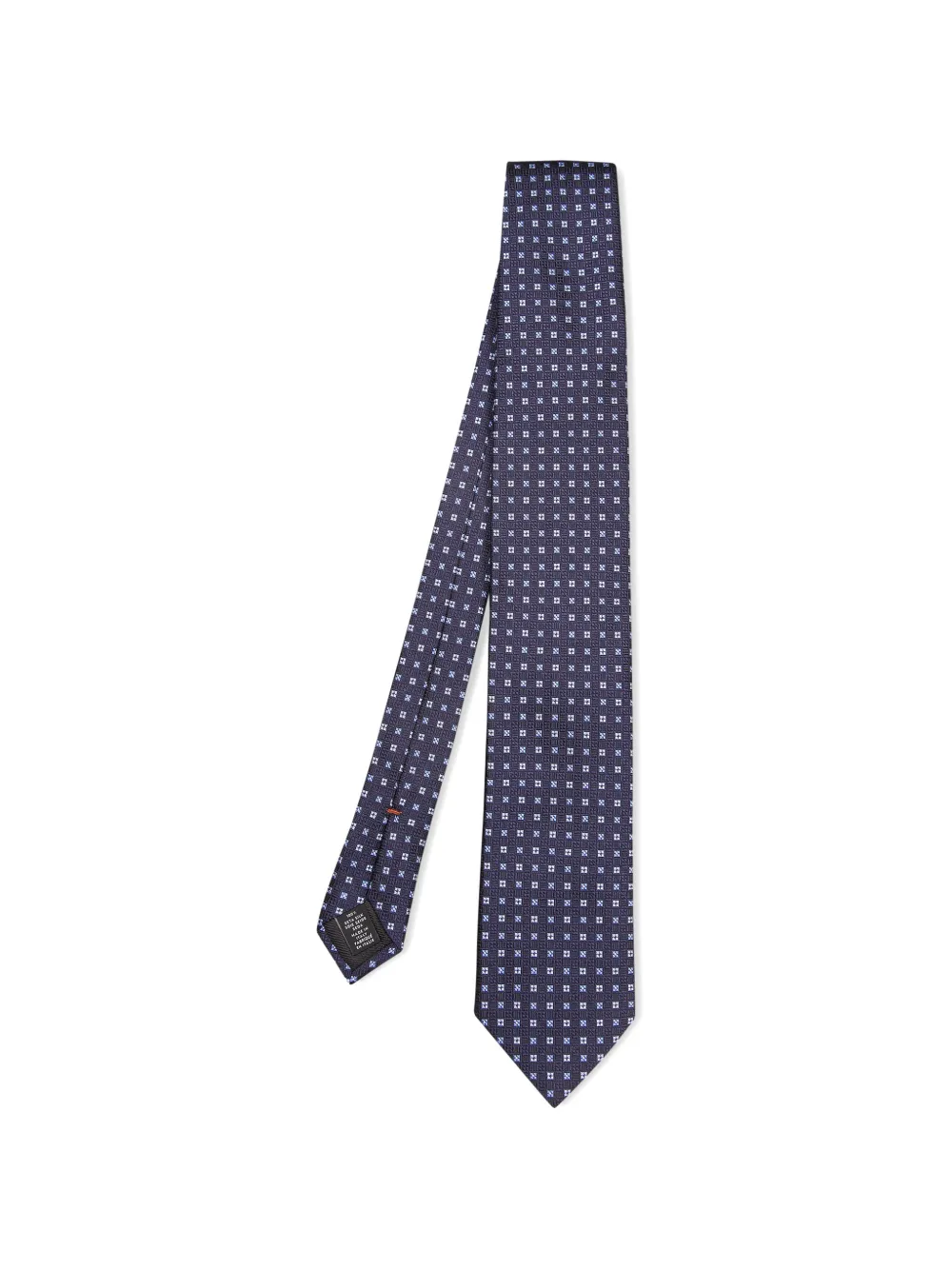 Zegna geometric-pattern silk tie