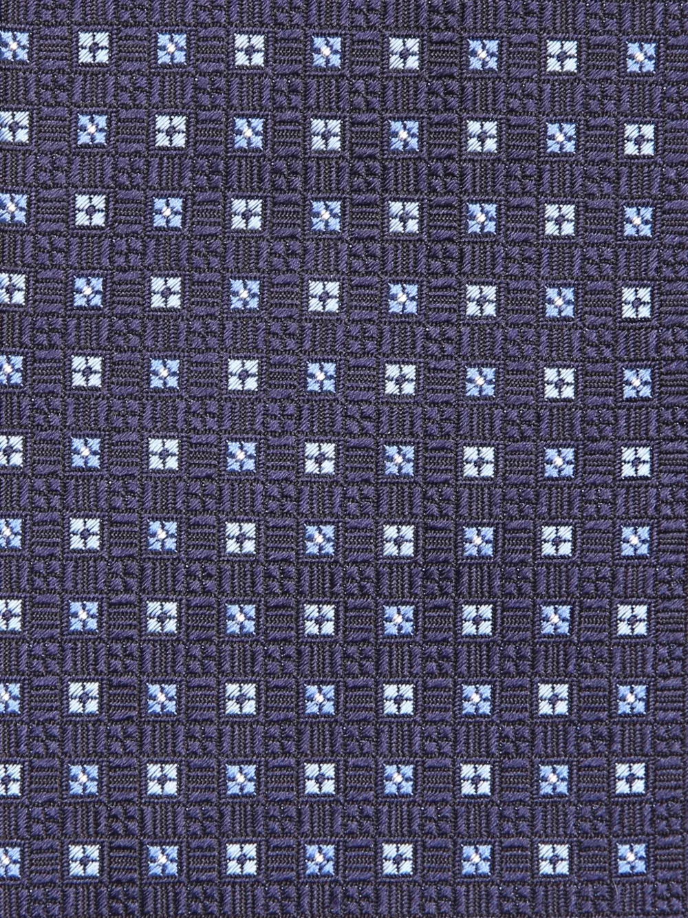 Zegna Zijden stropdas met geometrisch patroon Blauw