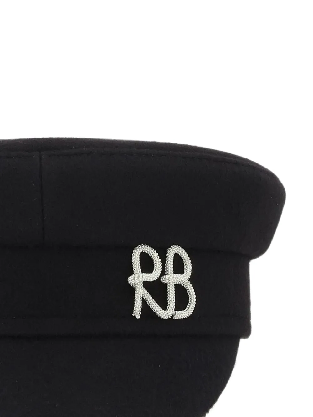 Ruslan Baginskiy Wollen bakkerspet met geborduurd logo Zwart