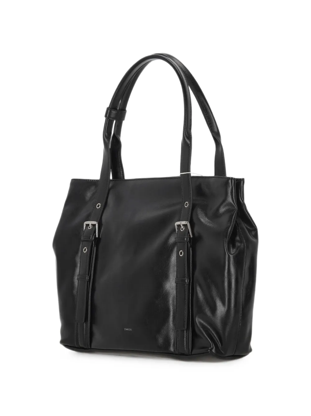 STAND OIL buckle-detail tote bag Zwart