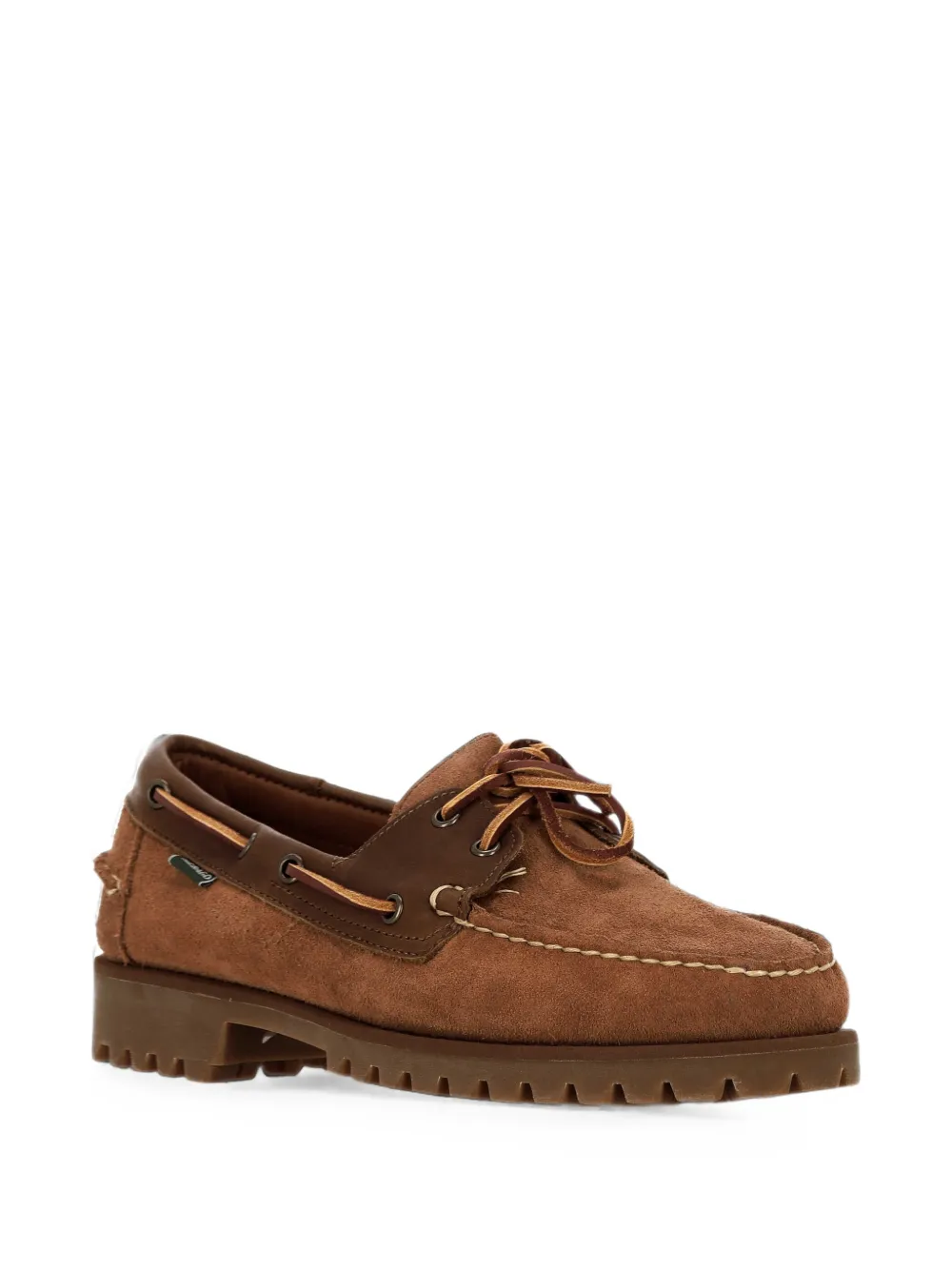 Sebago suede panelled boat shoes