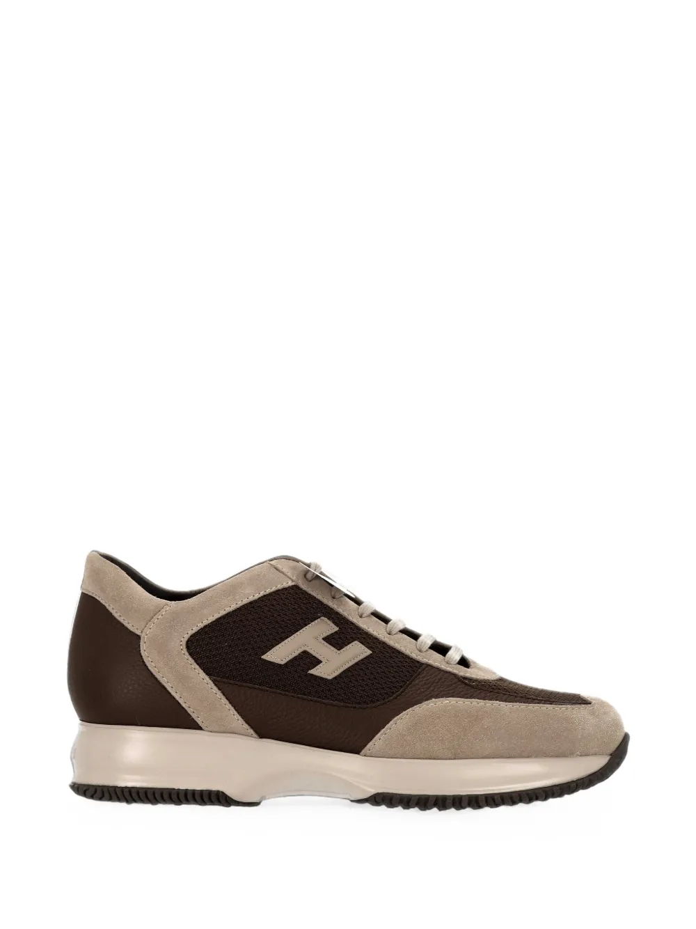 Hogan logo-patch panelled sneakers · 10