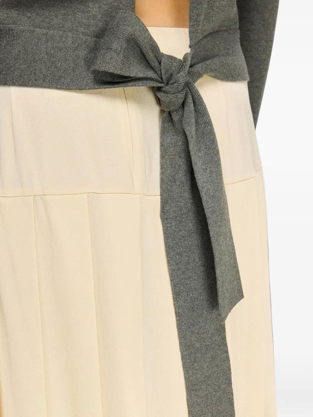 Semicouture Trui met open achterkant en uitgesneden details Grijs