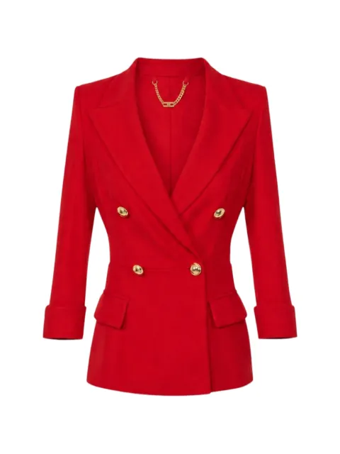 Elisabetta Franchi double-breasted peplum-hem blazer