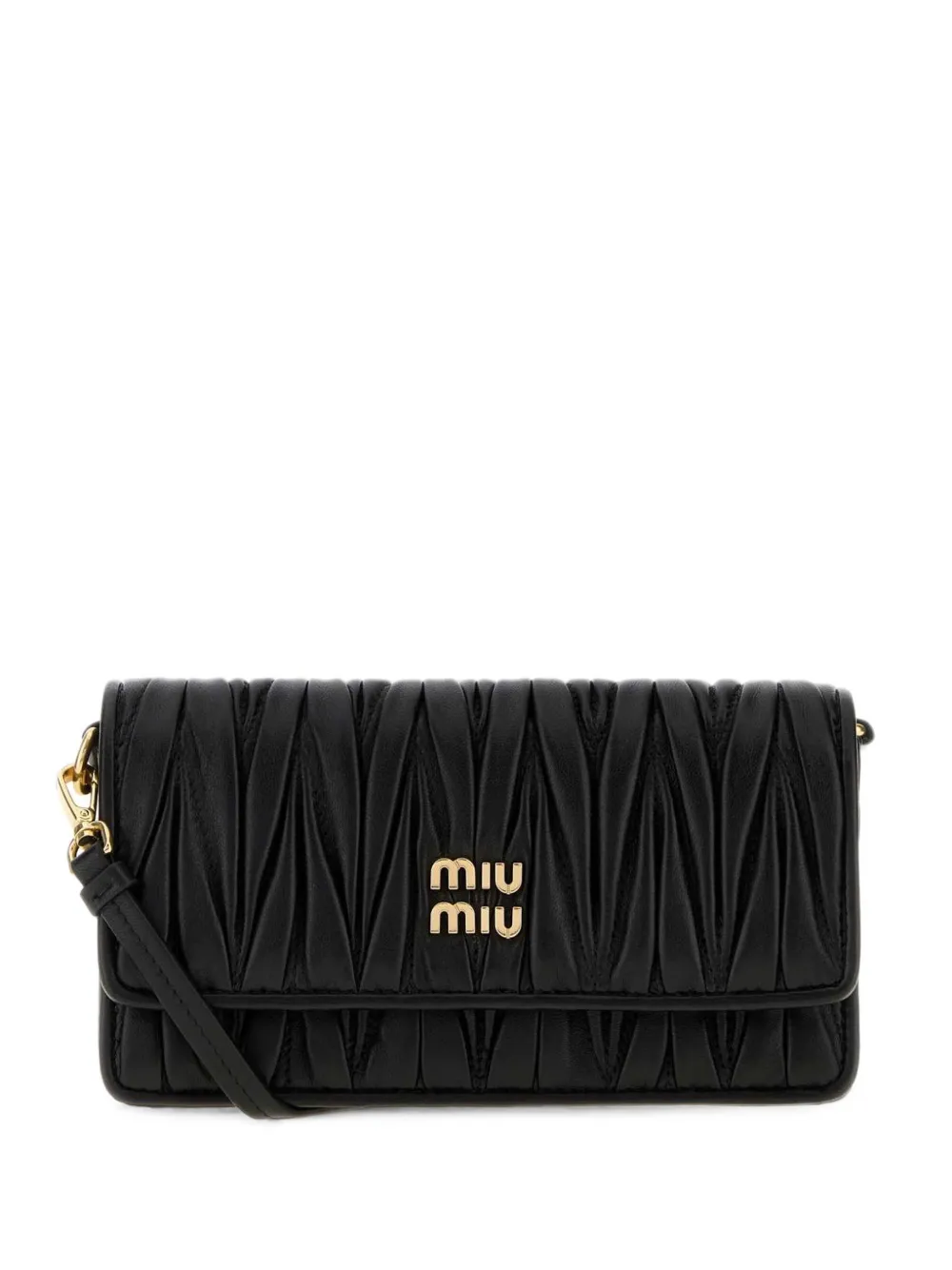 Miu Miu Matelassé cross body bag - Nero