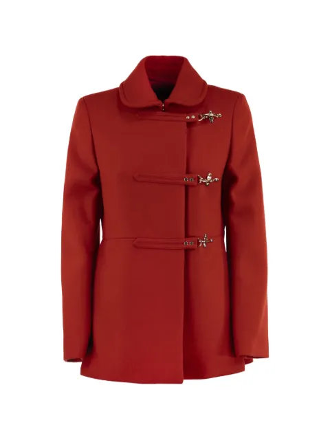Fay hook-and-eye fastening single-breasted coat