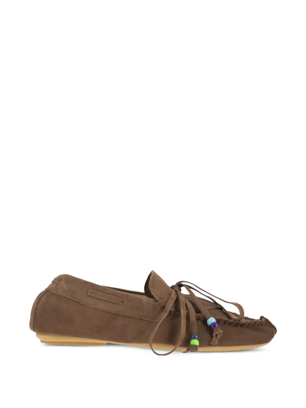 anniel fringed beaded loafers